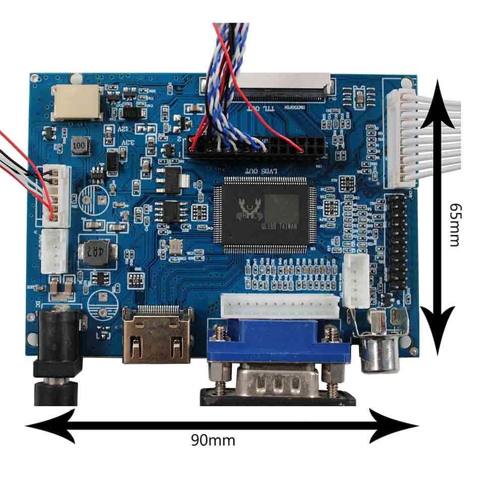 VSDISPLAY 7" 7 Inch 1280X800 IPS LCD Screen N070ICG-LD1 with HD-MI VGA 2AV LCD Controller Board