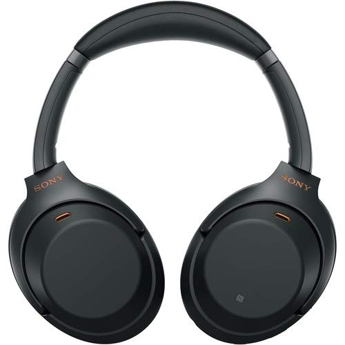 Sony WH-1000XM3 Wireless Noise-Canceling Over-Ear Headphones (Black) Bundle with 2X USB Adapters and More