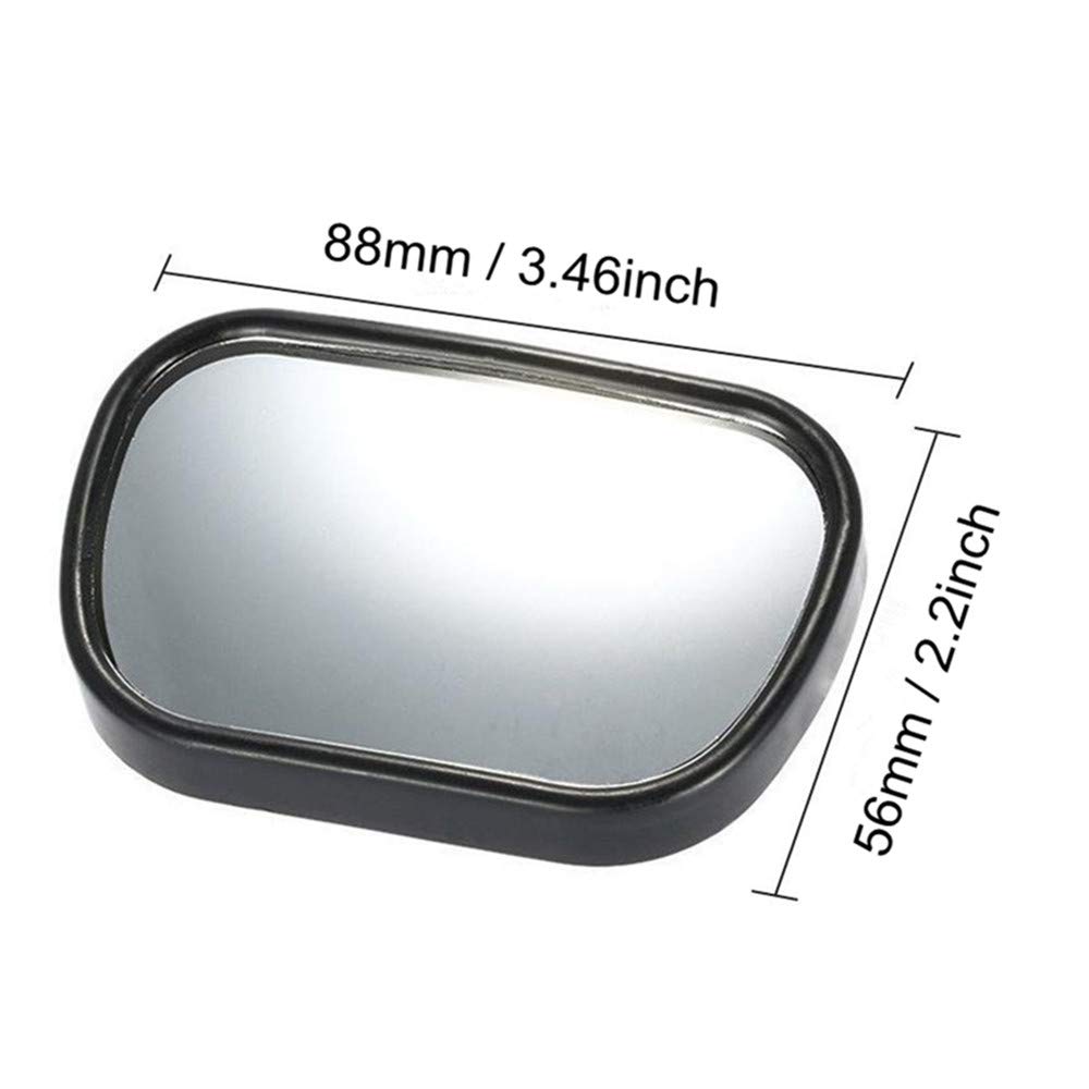 AISIBO Baby Car Mirror, Monitor Infant Child Mirror for Rear Facing Car Seat with Wide Clear View - Safety Shatterproof Rearview Mirror Adjustable Acrylic 360° for Back Seat(black)