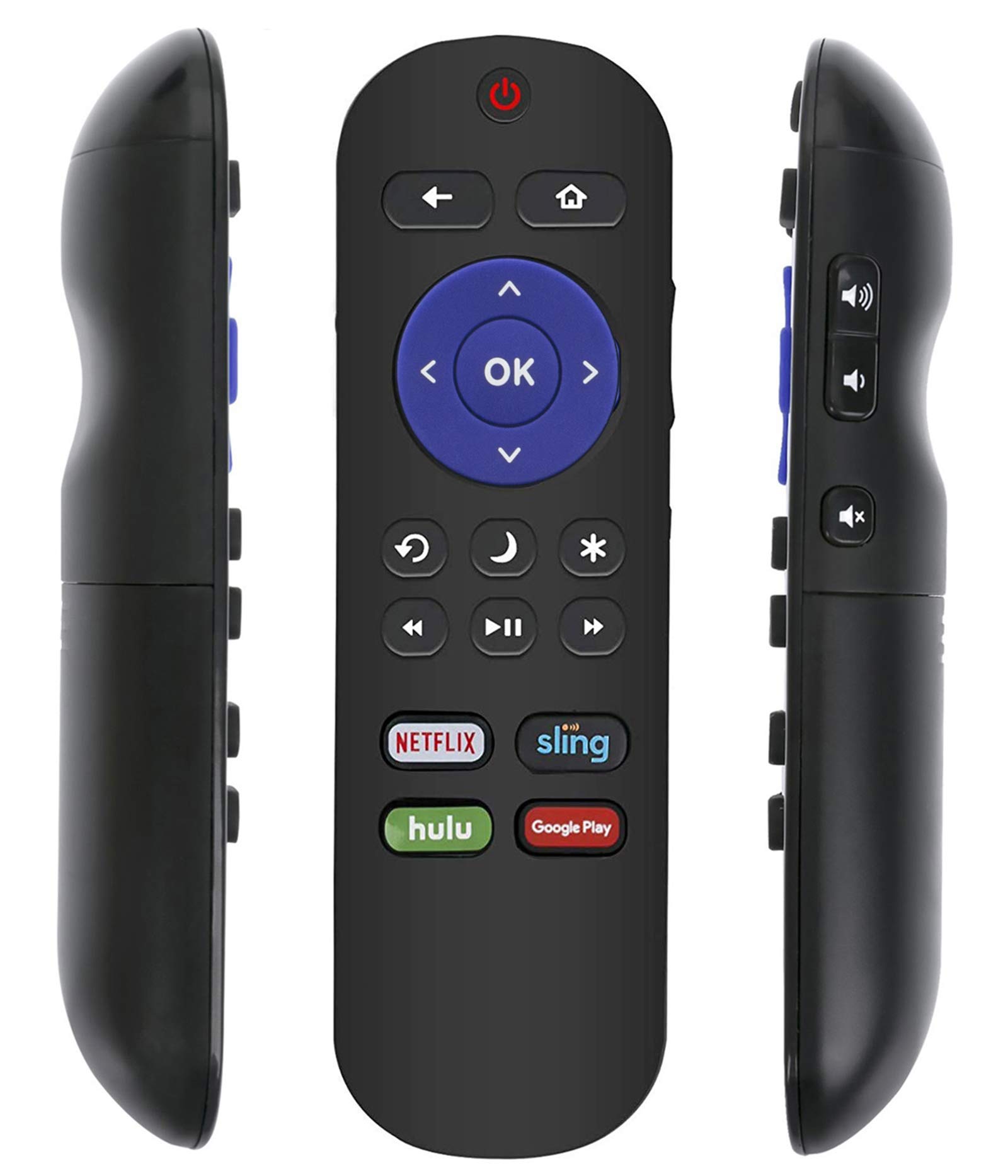 NS-RCRUS-17 Remote Control Replacement fit for Insignia Roku TV NS-55DR620NA18 NS-65DR620NA18 NS-50DR620CA18 NS-55DR620CA18 NS-39DR510NA17 NS24ER310NA17 NS32DR310NA17