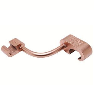 burndy hygrid ygl29c29 compression cross grid connector, 2 awg to 250 kcmil conductor, 1/2 to 5/8 in rod, copper