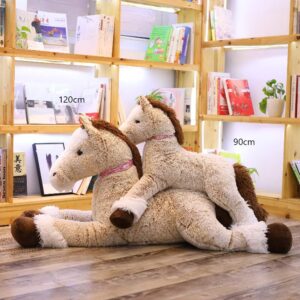 sofipal Large Horse Stuffed Animal Plush Toy,Giant Pony Unicorn Plush Doll Gifts for Kids,Valentines,Christmas 35.4"