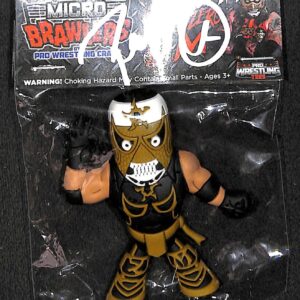 Sports Memorabilia Pentagon Jr Penta El Zero 0 M Signed Micro Brawler Action Figure BAS COA AEW AAA - Wrestling Figurines