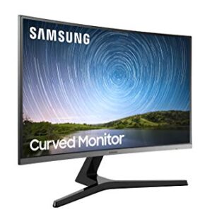 SAMSUNG 27-Inch CR50 Frameless Curved Gaming Monitor (LC27R500FHNXZA) – 60Hz Refresh, Computer Monitor, 1920 x 1080p Resolution, 4ms Response, FreeSync, HDMI,Black