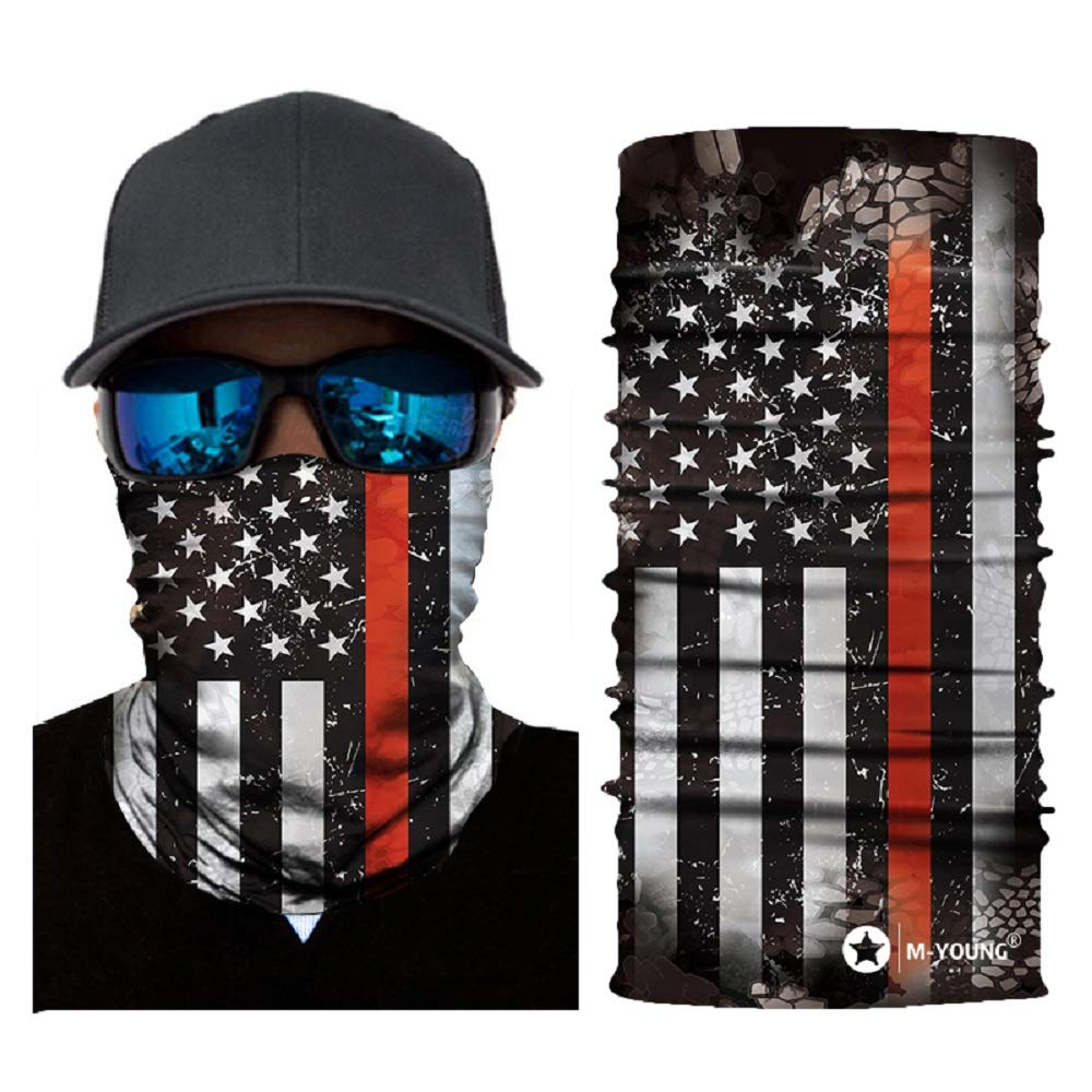 Skull Face Sun Mask Half,Bandanas,Neck Gaiter, Headwear, Headband for Fishing, Hunting,Yard Work