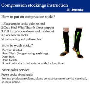 Graduated Copper Compression Socks for Men & Women Circulation 8 Pairs 15-20mmHg - Best for Running Athletic Cycling