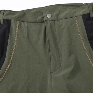 TBMPOY Men's Hiking Work Cargo Pants Lightweight Waterproof Quick Dry Outdoor Mountain Pant Fishing Camping Green 36