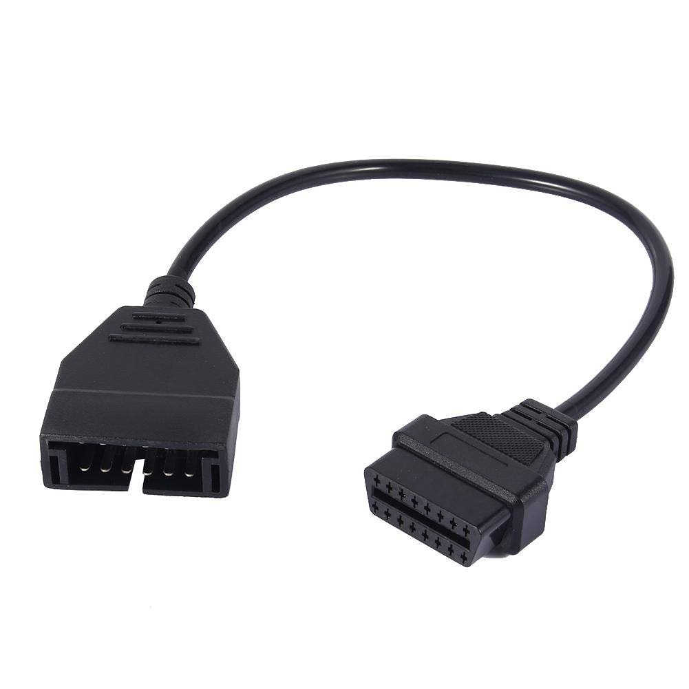 OBD1 12 Pins to OBD2 16 Pins Scanner Diagnostic Tool OBD II Adapter Cable Connector for GM Popular