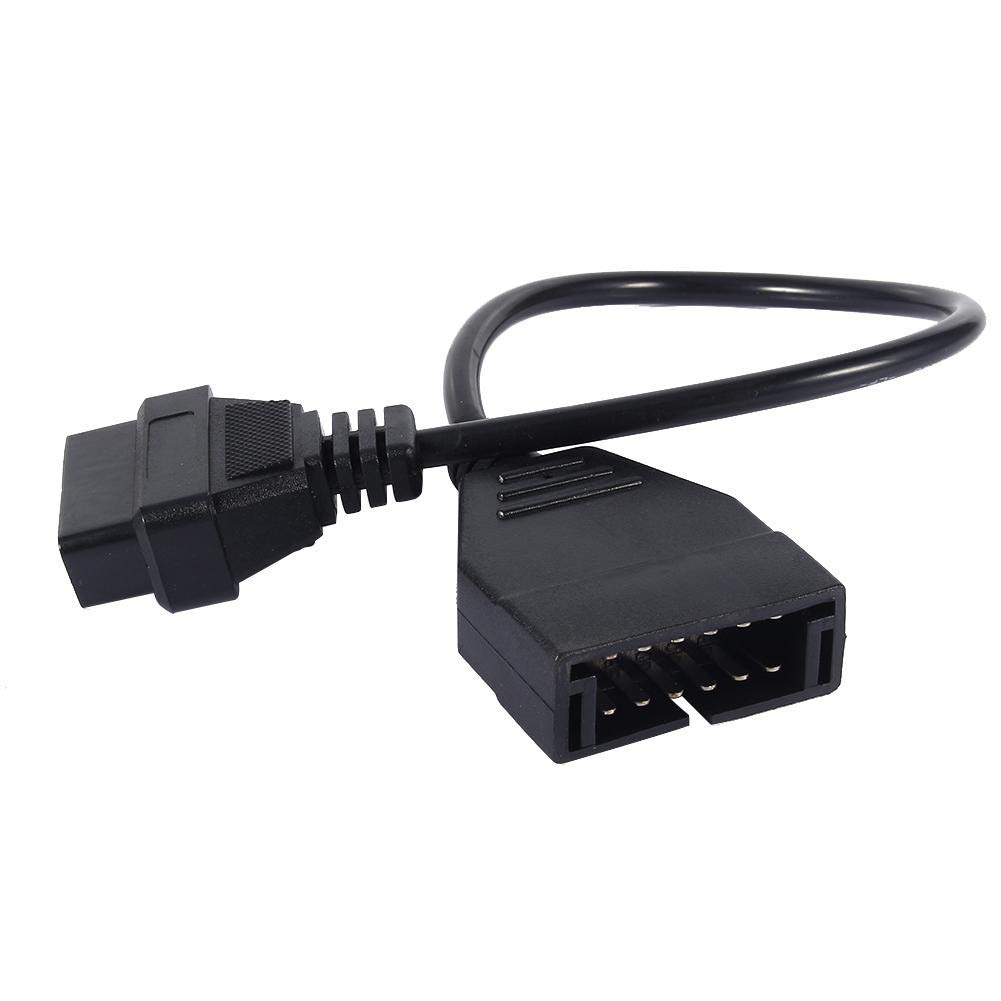 OBD1 12 Pins to OBD2 16 Pins Scanner Diagnostic Tool OBD II Adapter Cable Connector for GM Popular