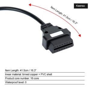 OBD1 12 Pins to OBD2 16 Pins Scanner Diagnostic Tool OBD II Adapter Cable Connector for GM Popular