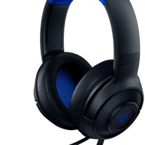 Razer Kraken X Ultralight Gaming Headset: 7.1 Surround Sound - Lightweight Aluminum Frame - Bendable Cardioid Microphone - for PC, PS4, PS5, Switch, Xbox One, Xbox Series X|S, Mobile - Black/Blue