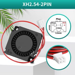 2Packs Wathai 30mm 24V Blower Fan Brushless Exhaust Fan 2pin 30 x 30 x 10mm for DIY Cooling Single Board Computer, Custom Setu, Hotend