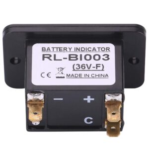 LED Battery Indicator, 12V/24V/36V/48V Led Digital Battery Indicator Meter Gauge with Hour Meter for Cart(36V)