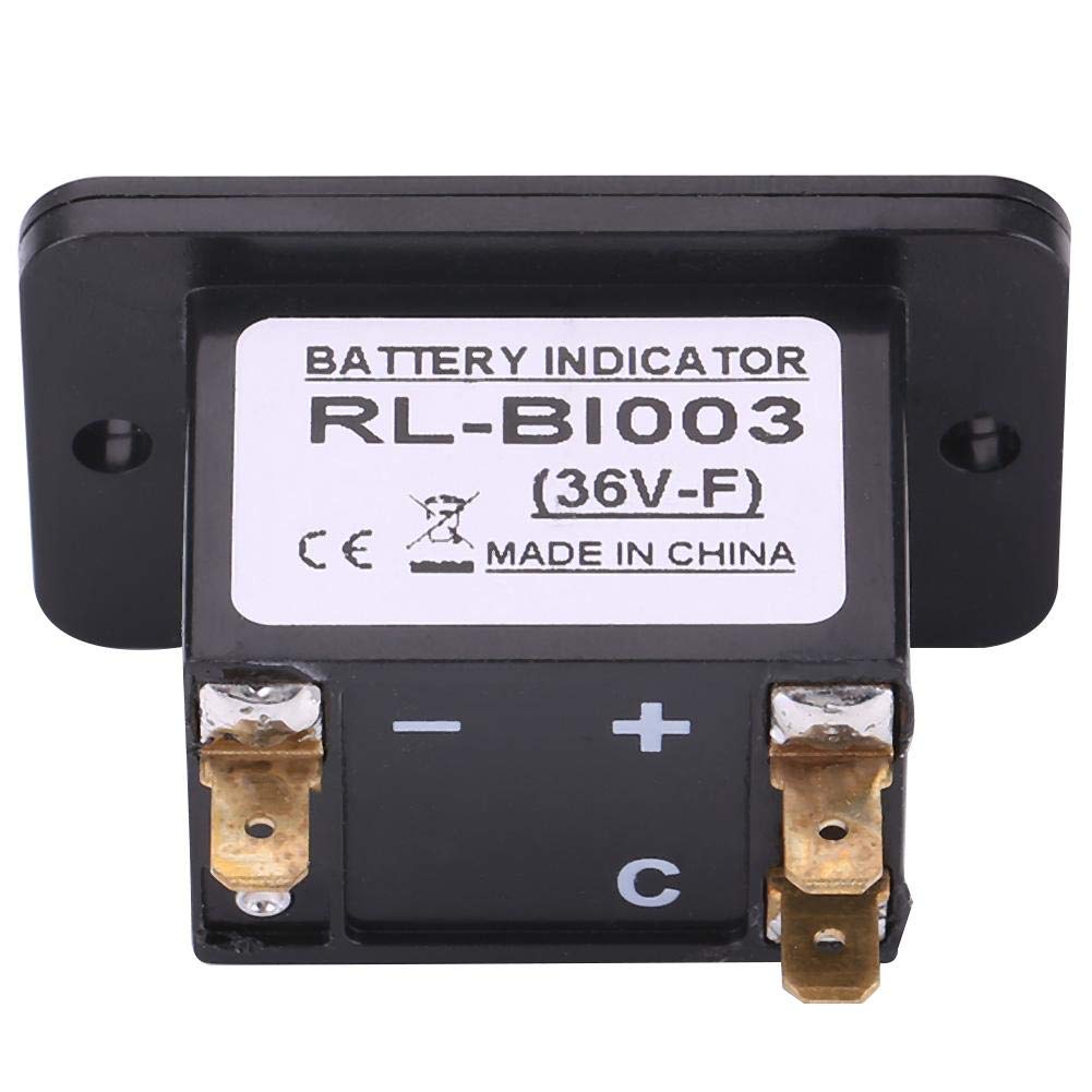 LED Battery Indicator, 12V/24V/36V/48V Led Digital Battery Indicator Meter Gauge with Hour Meter for Cart(36V)