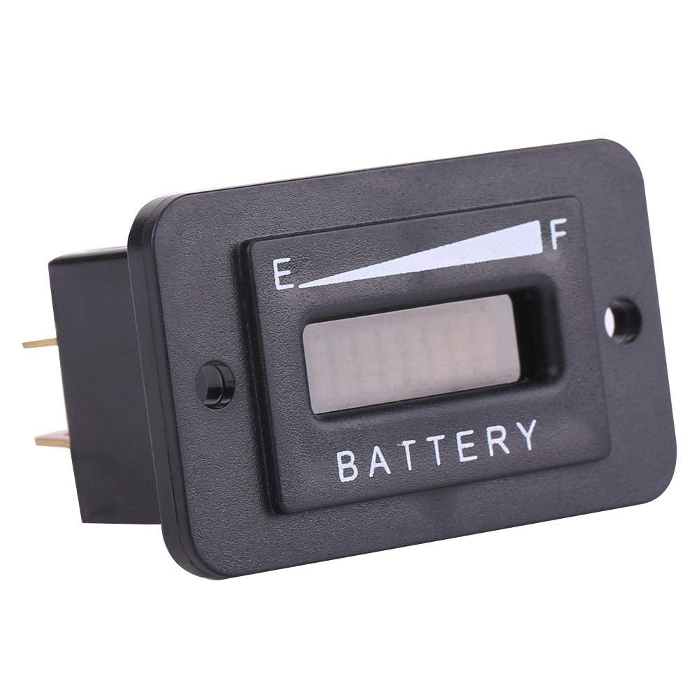 LED Battery Indicator, 12V/24V/36V/48V Led Digital Battery Indicator Meter Gauge with Hour Meter for Cart(36V)