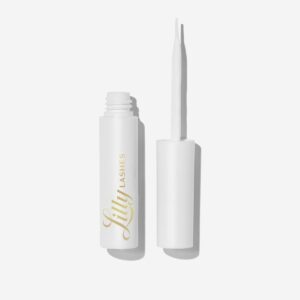 Lilly Lashes Clear Eyelash Glue, Brush On Lash Glue for False Eyelashes, Eyelash Extension Glue for Fake Eyelashes and Natural, Wispy Lashes, Clear Glue Lash Brush, Latex Free Lash Supplies