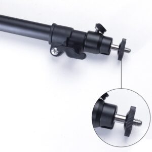 YC Onion Camera Slider Support Arm (2 Pack) with C Clamps and Ballhead in Aluminium Alloy (Black Pro)