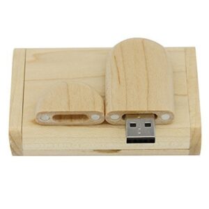 maple wood usb flash drive with wooden box u disk memory stick pen drive (128gb, 3.0)