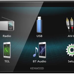 Kenwood DMX120BT Digital Multimedia Receiver with 6.8" WVGA Display