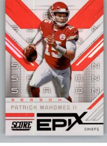 2019 score nfl epix season #3 patrick mahomes ii kansas city chiefs official football card made by panini