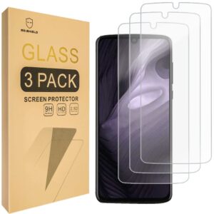 mr.shield [3-pack] designed for motorola moto z4 [tempered glass] screen protector with lifetime replacement
