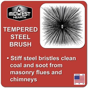 Midwest Hearth Square Wire Chimney Cleaning Brush (7-Inch Square)