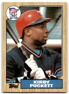 baseball mlb 1987 topps #450 kirby puckett nm-mt twins