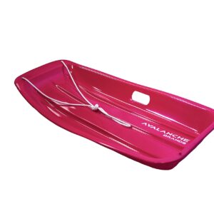 Avalanche Brands | Classic 35" Downhill Toboggan Snow Sled | Pink | Fit for 2 Riders