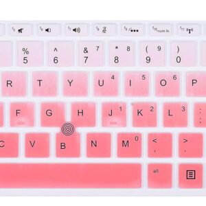 HP Elitebook Keyboard Cover Skins Compatible 14" HP Elitebook 840 G5nr / HP 14" Elitebook 745 G5 / 14" HP Zbook 14U G5 wm,14in HP Laptop Cover (Ombre Hot Pink)