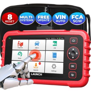 launch obd2 scanner crp129x elite 2024, fca autoauth car scanner,8 resets scan tool, 4 systems diagnostic scanner, multiple pids, autovin, battery test, lifetime free updates, 5 years backup