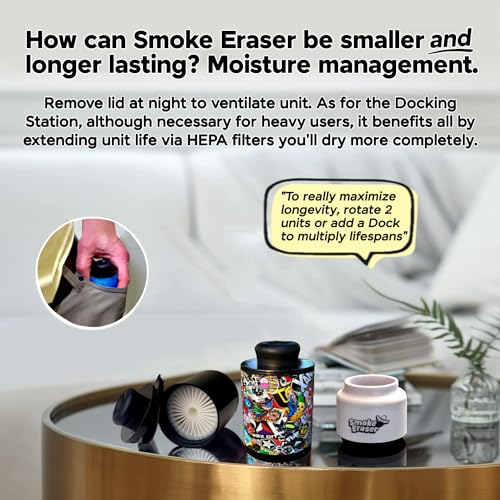 V5 Smoke Eraser | 1000+ Uses | Need More? Rotate 2 Units or Add a Dock to Multiply Lifespans