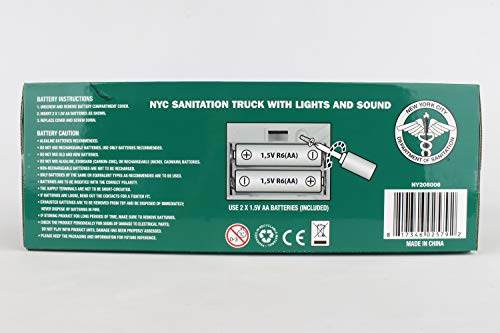 Daron NYC Sanitation Truck with Lights & Sounds 2019 New