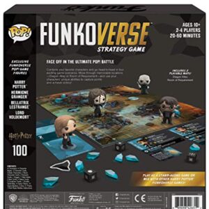 Funko Games Funko Harry Potter 100 Funkoverse - (4 Character Pack) ENGLISH Board Game, Multi Colour - Light Strategy Board Game for Children & Adults (Ages 10+) - 2-4 Players - Gift Idea