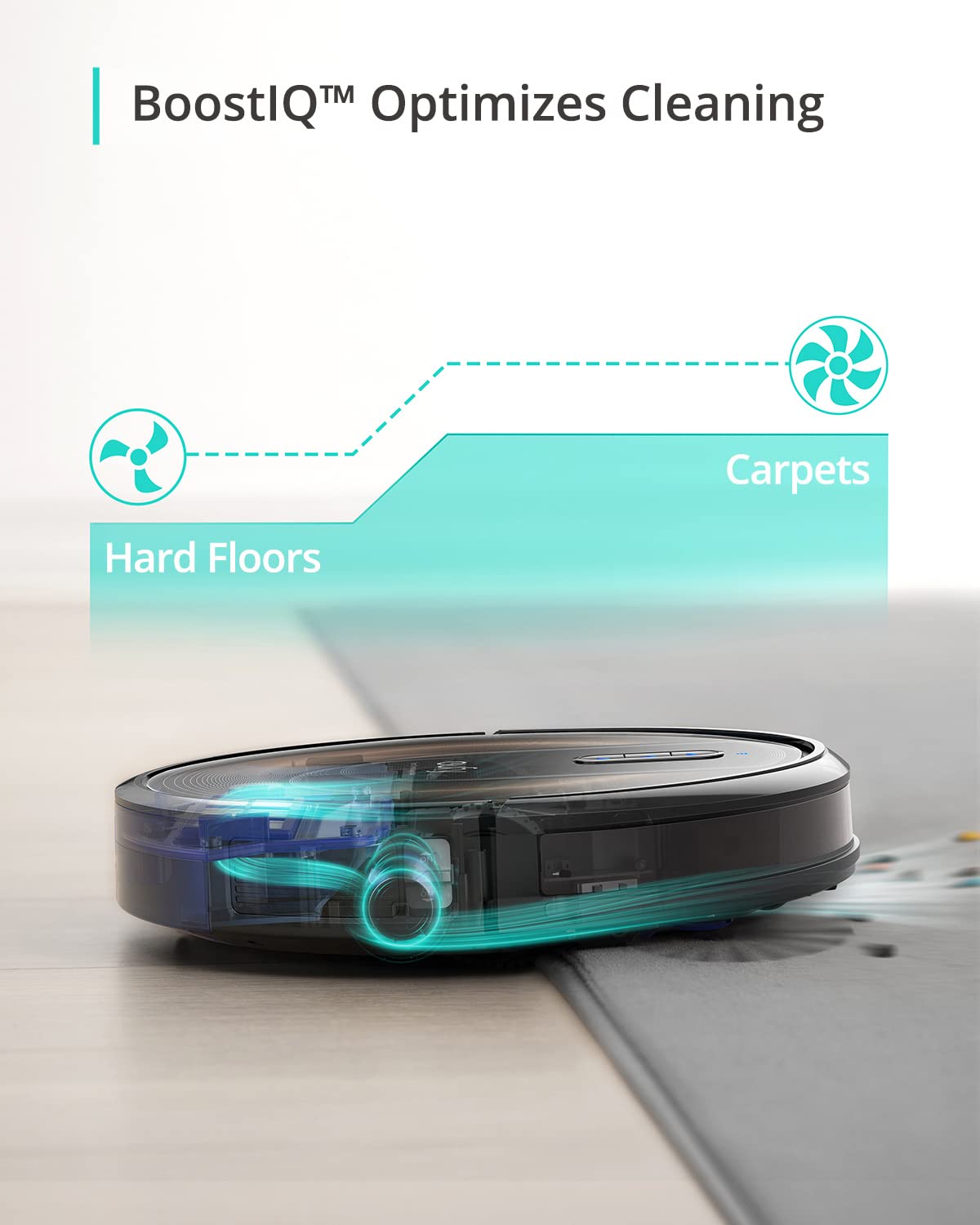 eufy by Anker, RoboVac G30 Edge, Robot Vacuum with Dynamic Navigation 2.0, 2000 Pa Suction, Wi-Fi, Boundary Strips, for Carpets and Hard Floors, Ideal for Pet Owners