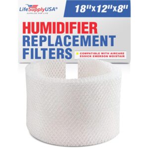 lifesupplyusa humidifier filter replacement compatible with maf1 emerson ma-0950, essick air maf-1, kenmore 14906, moistair ma1200