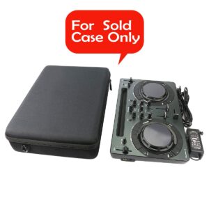 co2CREA Hard Travel Case replacement for Pioneer Pro DJ DDJ-WeGO4 / DDJ-WEGO3 Compact DJ 4/Dual Deck Controller