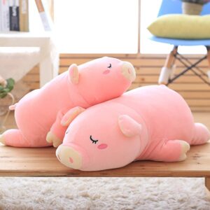 EHOTONG Pig Plush Pillow, Piggy Soft Hugging Pillow Funny Cute Pig Stuffed Animal Toys Christmas Birthday Girlfriend Gift, 27 inch