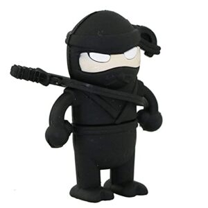 32GB Ninja Shape USB Flash Drive USB Drive USB Stick USB Flash Disk USB Disk Thumb Drive Pen Drive U Disk PenDrive Memory Stick External Storage Flash Memory USB Storage USB 2.0 Stick (Black)