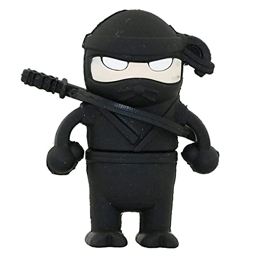 32GB Ninja Shape USB Flash Drive USB Drive USB Stick USB Flash Disk USB Disk Thumb Drive Pen Drive U Disk PenDrive Memory Stick External Storage Flash Memory USB Storage USB 2.0 Stick (Black)