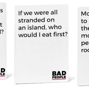 BAD PEOPLE Party Game - Green Expansion - 100 New Question Cards for The Hilarious Adult Card Game for Fun Parties & Board Games Night with Your Group - Find Out What Your Friends Really Think of You