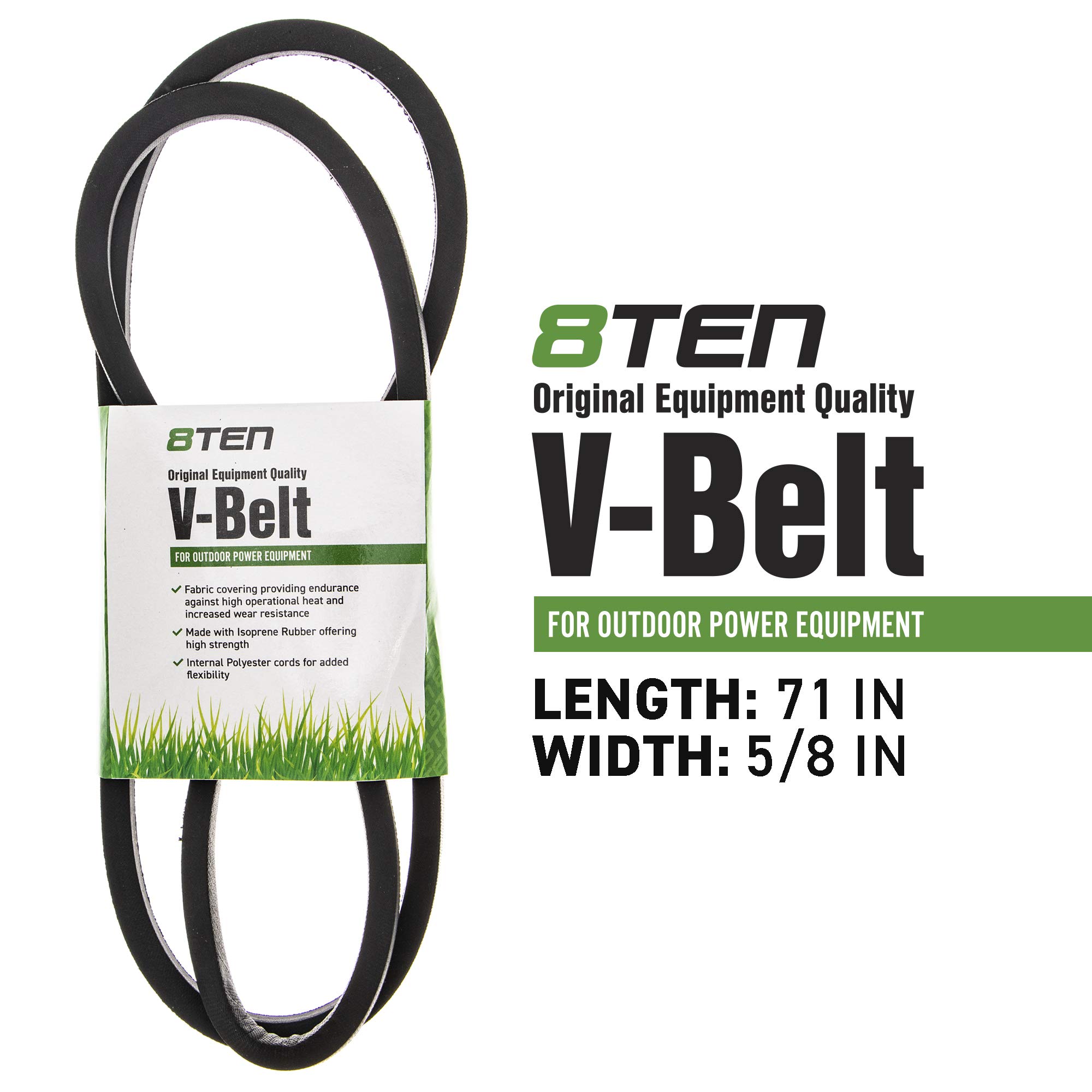 8TEN Drive Belt for MTD Troy Bilt White Outdoor 754-04249 954-04249A LT3800 LT4200 TB42 CLT38G CLT42G T105 T110