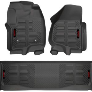 Gator 79603 Black Front and 2nd Seat Floor Liners Fits 11-16 Ford F-250/F-350 Crew Cab