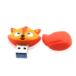 WooTeck 64GB Novelty Animal Red Fox USB Flash Drive