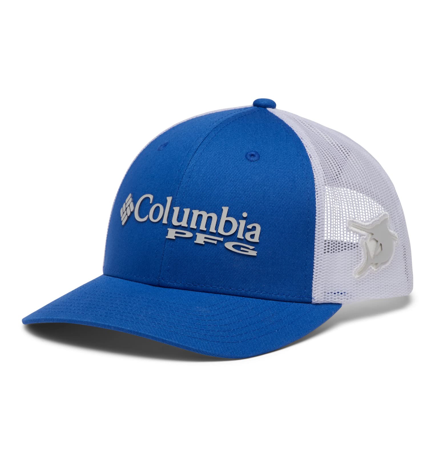 Columbia Unisex PFG Mesh Snap Back Ball Cap, Vivid Blue/Marlin, One Size