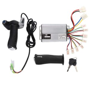 36v 48V 1000W Motor Brushed Speed Controller with Locking Throttle Grip & Power Display for E-Bike(48V 1000W)