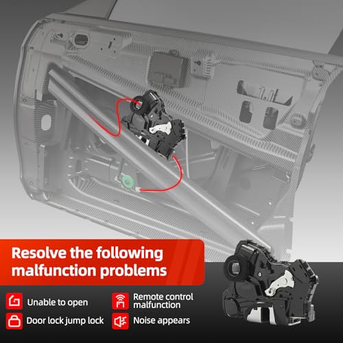 OTUAYAUTO Door Lock Actuator Motor Front Left Driver Side - Replacement for Toyota Camry 4Runner Tundra Sequoia, Scion XB TC, Lexus ES350 RX350 LS460, Replace OEM: 69040-0C050, 69040-06180
