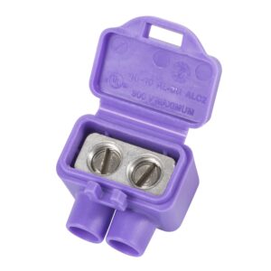 king innovation 95015 alumiconn wire connector, 10 pk, purple, count