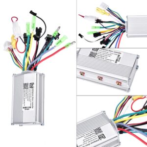 SolUptanisu Electric Bike Motor Controller,36V/48V 350W Brushless Motor Controller with LCD Panel for Electric Bike Scooter