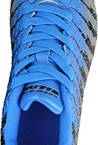 Vizari Bolt FG Soccer Shoes | Firm Ground Cleats for Outdoor Surfaces and Fields | Lightweight and Easy to wear Youth Outdoor Soccer Cleats | Blue/Black/Silver | 9.5 Toddler