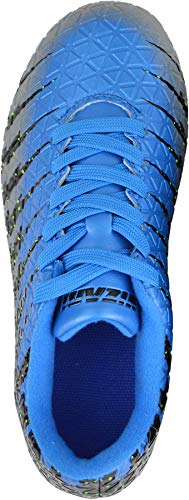 Vizari Bolt FG Soccer Shoes | Firm Ground Cleats for Outdoor Surfaces and Fields | Lightweight and Easy to wear Youth Outdoor Soccer Cleats | Blue/Black/Silver | 9.5 Toddler